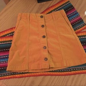 F21 Corduroy Mini Skirt